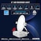 Luxrite 5 Inch Ultra Thin LED Recessed Downlights 5CCT 2700K-5000K 12W 1000LM Dimmable IC Rated, 4PK LR23749-4PK - alternate 5